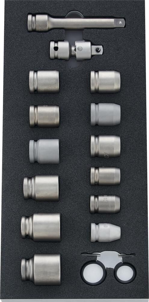 FORUM Werkzeugmodul 2017 leer 1/3 für Kraft Steckschlüssel 1/2 Zoll Produktbild FORUM Werkzeugmodul 2017 leer 1/3 für Kraft Steckschlüssel 1/2 Zoll