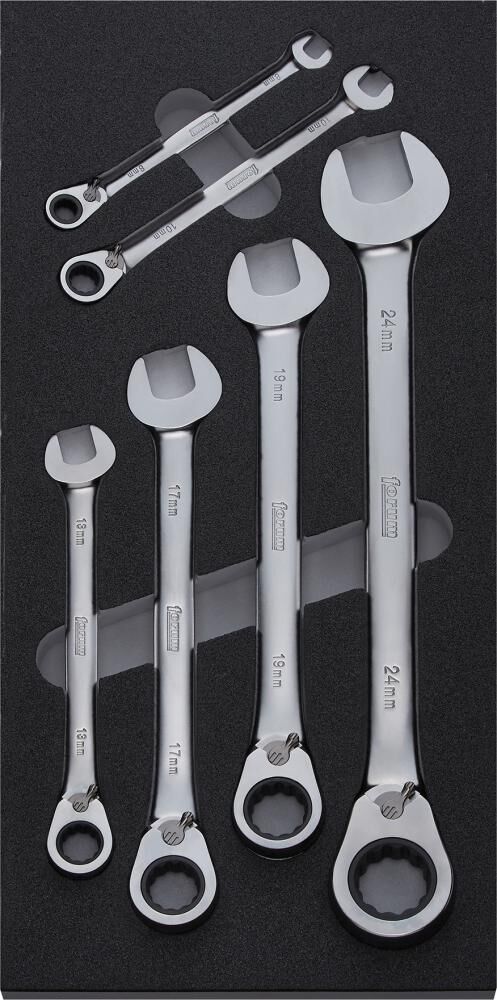 FORUM Modul 2017 1/3 Ringratschenschlüssel umschaltbar 6 Teile Produktbild FORUM Modul 2017 1/3 Ringratschenschlüssel umschaltbar 6 Teile