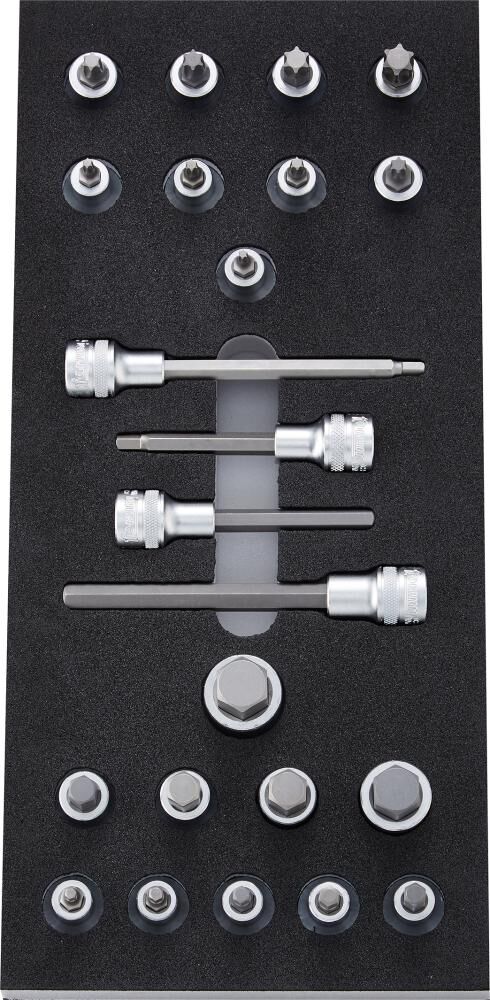 FORUM Werkzeugmodul 2017 1/3 Schraubendrehereinsätze 1/2" 23 Teile Produktbild FORUM Werkzeugmodul 2017 1/3 Schraubendrehereinsätze 1/2" 23 Teile