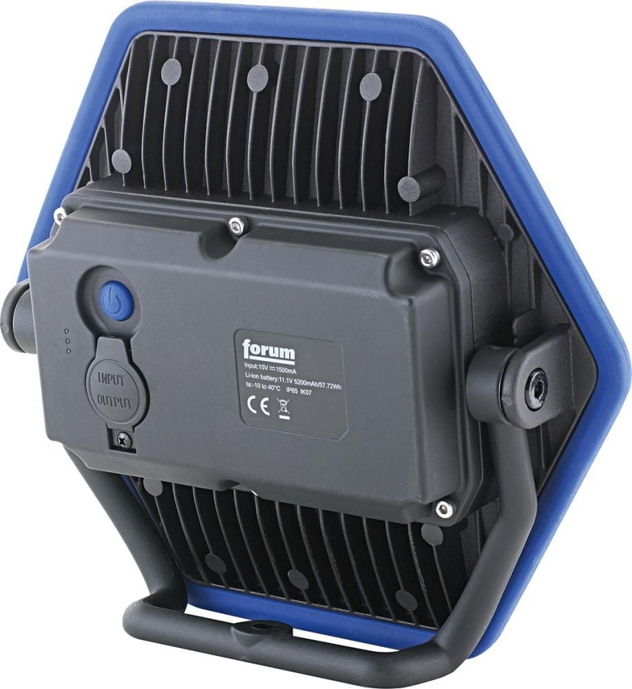 FORUM Akku Arbeitsleuchte LED 50 Watt 1100-4300 Lumen mit Powerbank Produktbild FORUM Akku Arbeitsleuchte LED 50 Watt 1100-4300 Lumen mit Powerbank bild 4