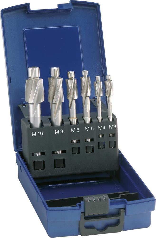 FORUM Flachsenker-Satz DIN 373 F für Durchgangsloch für Gewinde M3 M4 M5 M6 M8 M10 Produktbild FORUM Flachsenker-Satz DIN 373 F für Durchgangsloch für Gewinde M3 M4 M5 M6 M8 M10