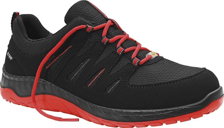 Elten Sicherheitshalbschuh Maddox black red Low ESD S3 Gr. 47 Produktbild Elten Sicherheitshalbschuh Maddox black red Low ESD S3 Gr. 47