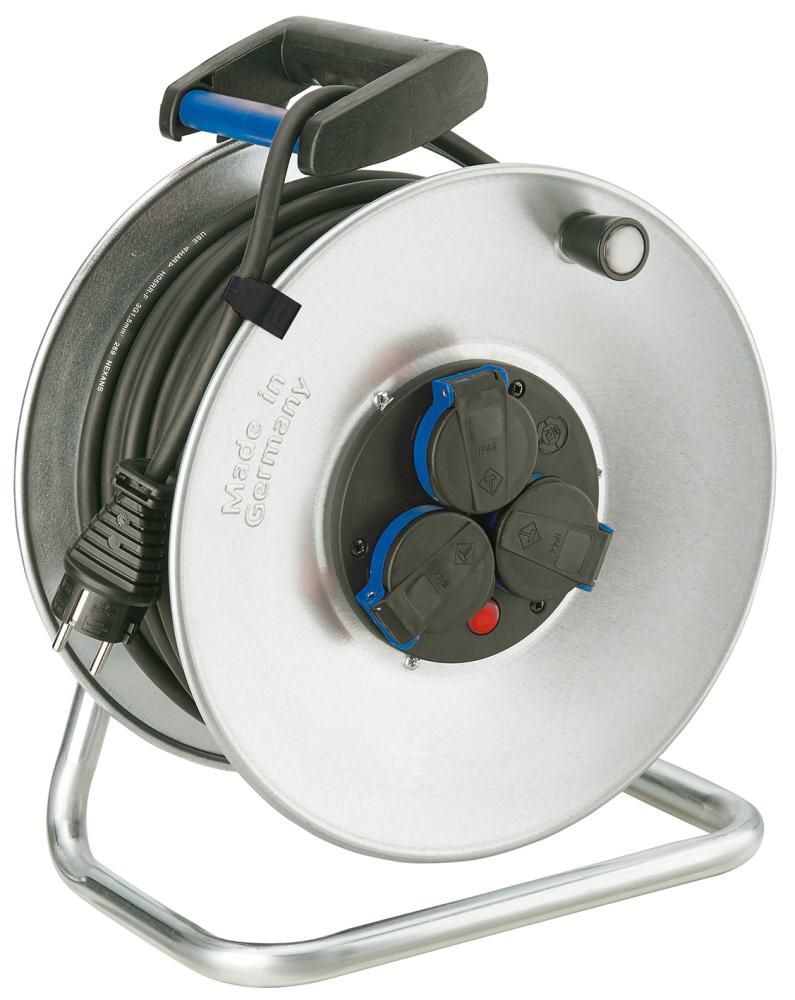 FORUM Kabeltrommel IP44 Stahlblech 50 Meter H05RR-F3G1,5 Produktbild FORUM Kabeltrommel IP44 Stahlblech 50 Meter H05RR-F3G1,5