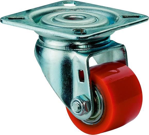 BS Rollen Lenkrolle 35 mm A600 mit Platte 60 x 60 mm Produktbild BS Rollen Lenkrolle 35 mm A600 mit Platte 60 x 60 mm