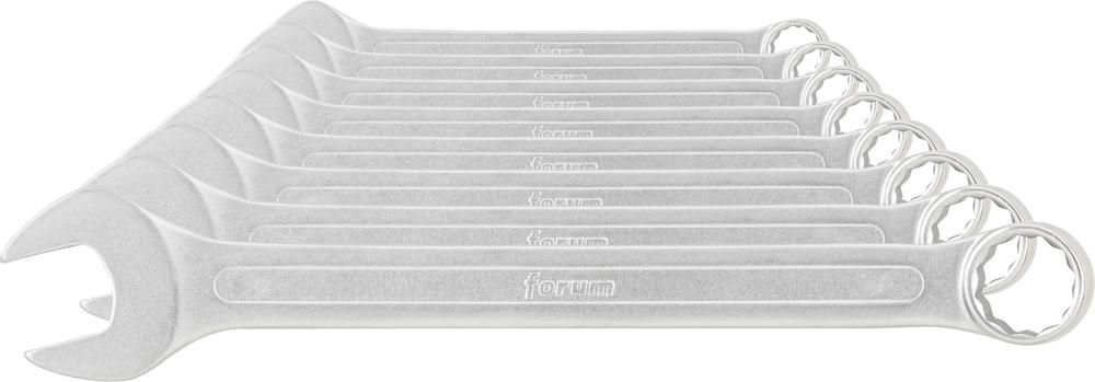 FORUM Ringmaulschlüsselsatz 10 bis 24 mm DIN3113A 8 Teile Produktbild FORUM Ringmaulschlüsselsatz 10 bis 24 mm DIN3113A 8 Teile