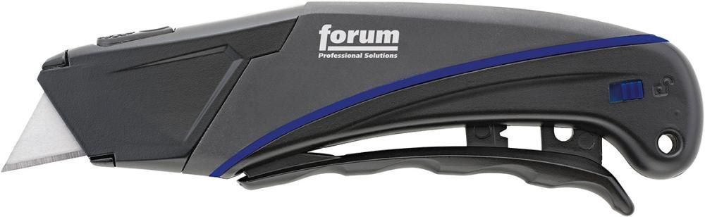 FORUM Sicherheitsmesser 165 mm mit vollautomatischem Klingenrückzug Produktbild FORUM Sicherheitsmesser 165 mm mit vollautomatischem Klingenrückzug