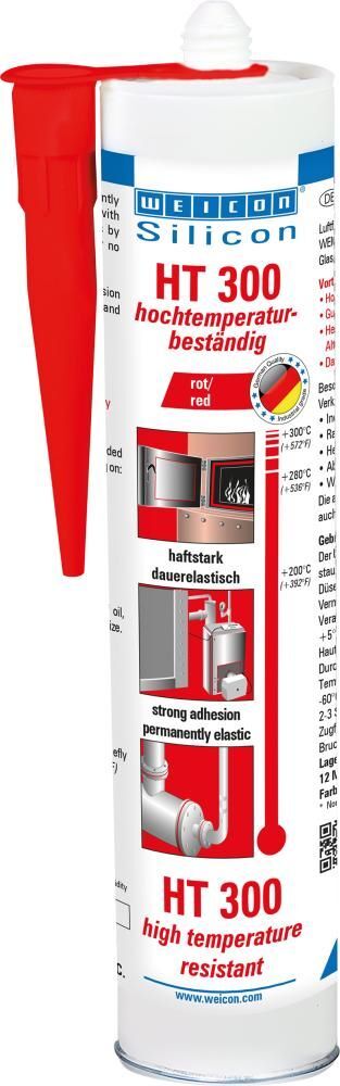 Weicon Silicon HT 300 rot Kartusche mit 310 ml Produktbild Weicon Silicon HT 300 rot Kartusche mit 310 ml