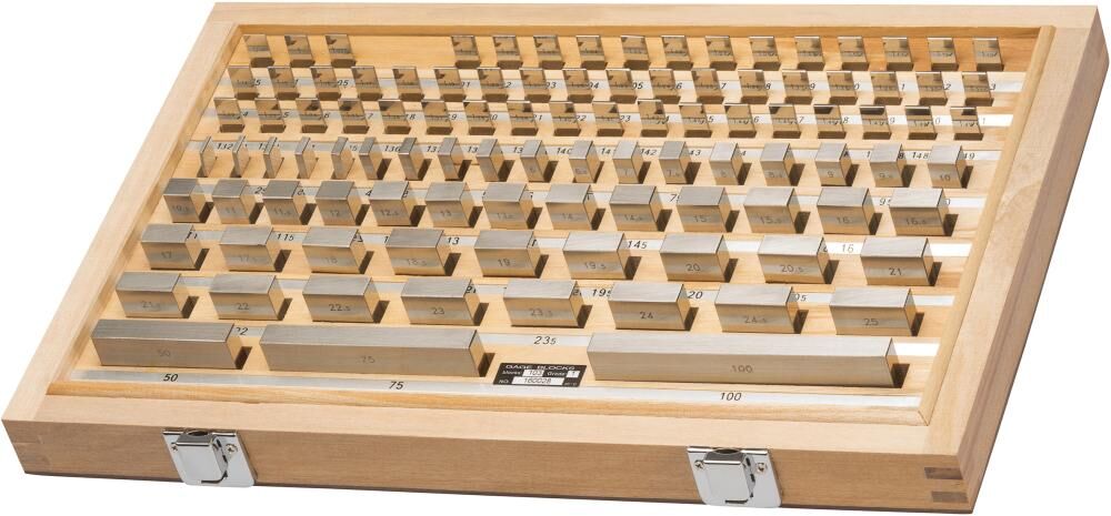 Fortis Parallel Endmaßsatz Stahl 103 teilig Toleranzklasse 1 Produktbild Fortis Parallel Endmaßsatz Stahl 103 teilig Toleranzklasse 1