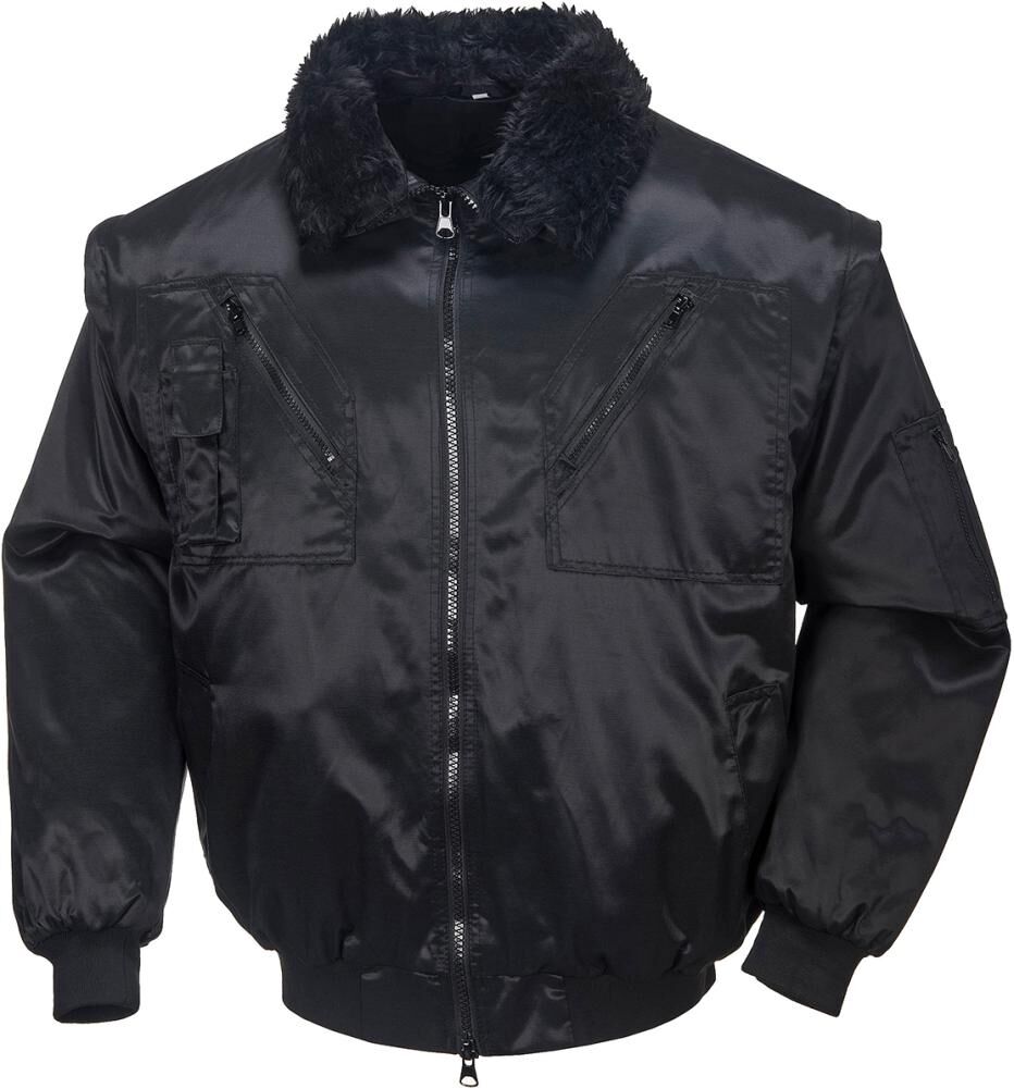 Fortis Pilotenjacke Achim schwarz Gr. XL Produktbild Fortis Pilotenjacke Achim schwarz Gr. XL