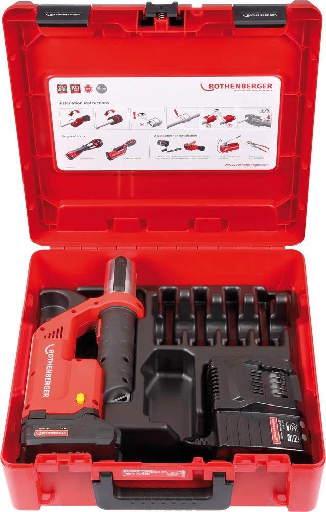 ROTHENBERGER Pressmaschine ROMAX Compact TT Basis Set 1 ohne Backen Produktbild ROTHENBERGER Pressmaschine ROMAX Compact TT Basis Set 1 ohne Backen