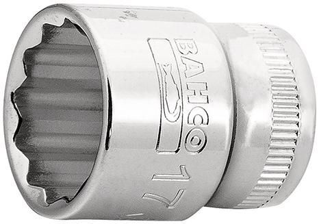 BAHCO Steckschlüssel Einsatz 3/8 Zoll 19 mm 12 kant