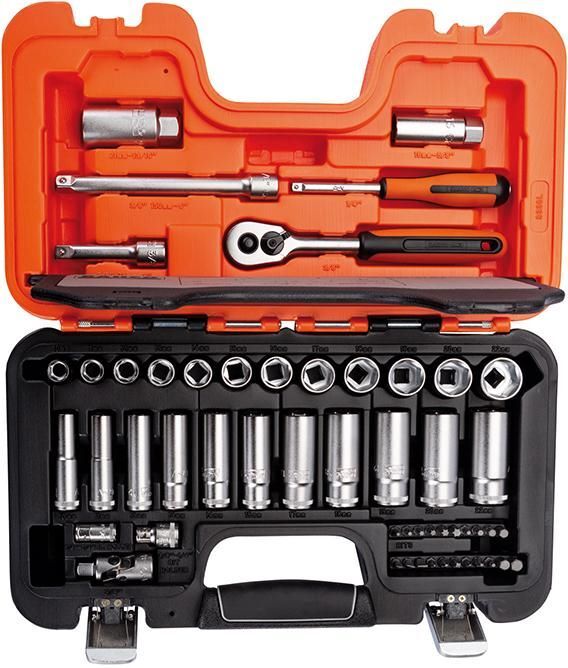 BAHCO Steckschlüssel Garnitur 1/4 und 3/8 Zoll 53 Teilig S330L BAHCO Steckschlüssel Garnitur 1/4 und 3/8 Zoll 53 Teilig S330L