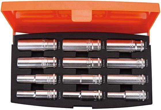 BAHCO Steckschlüssel Garnitur 1/2 Zoll 12 Teilig S1612L Produktbild BAHCO Steckschlüssel Garnitur 1/2 Zoll 12 Teilig S1612L