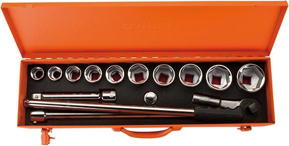 BAHCO Steckschlüsselsatz 3/4 Zoll 15 teilig 6 kant Produktbild BAHCO Steckschlüsselsatz 3/4 Zoll 15 teilig 6 kant