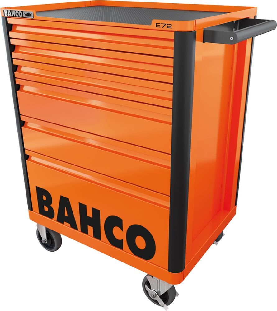 BAHCO Werkstattwagen K1472 mit 6 Schubladen und Kantenschutz in orange BAHCO Werkstattwagen K1472 mit 6 Schubladen und Kantenschutz in orange