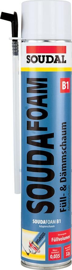 Soudal Montageschaum Soudafoam B1 PU-Schaum 750 ml Produktbild Soudal Montageschaum Soudafoam B1 PU-Schaum 750 ml