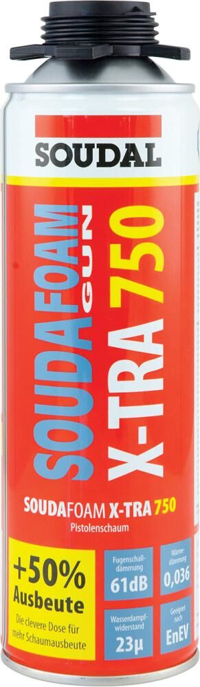 Soudal Montageschaum Soudafoam X-Tra B2 500 ml Soudal Montageschaum Soudafoam X-Tra B2 500 ml