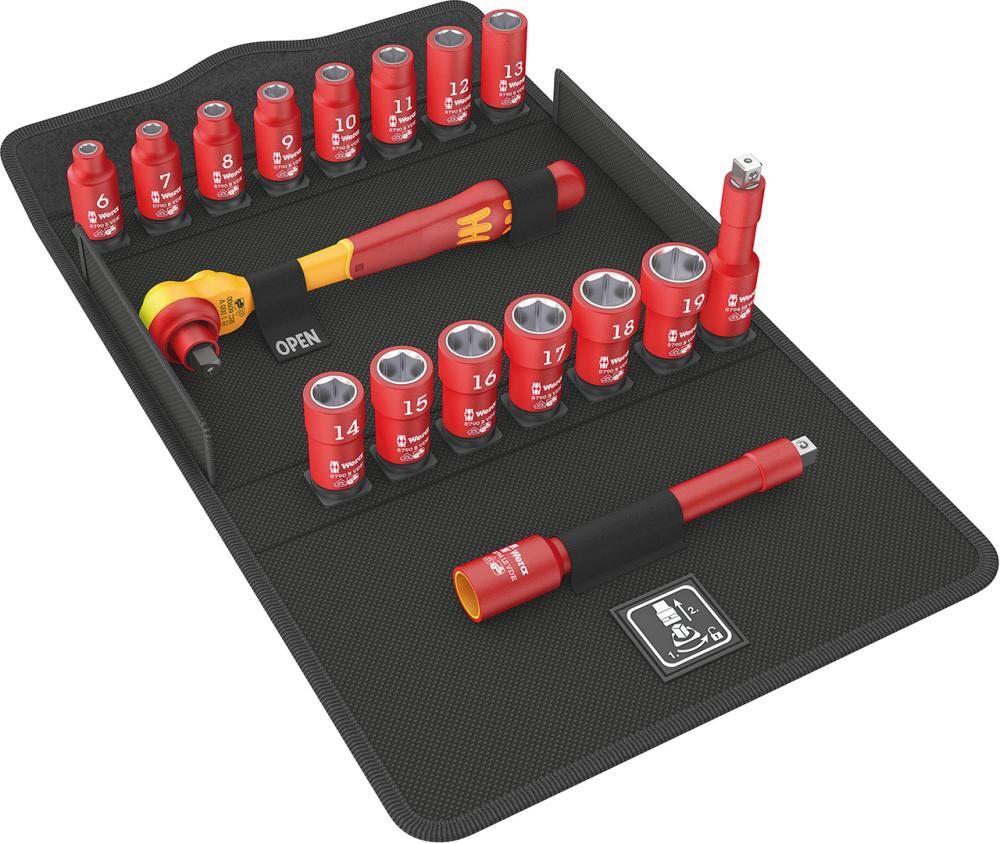 Wera Steckschlüssel Garnitur 3/8 Zoll 17 teilig ZYKLOP Produktbild Wera Steckschlüssel Garnitur 3/8 Zoll 17 teilig ZYKLOP