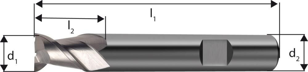 FORUM Schaftfräser 6527K VHM 18mm Z2W Produktbild FORUM Schaftfräser 6527K VHM 18mm Z2W