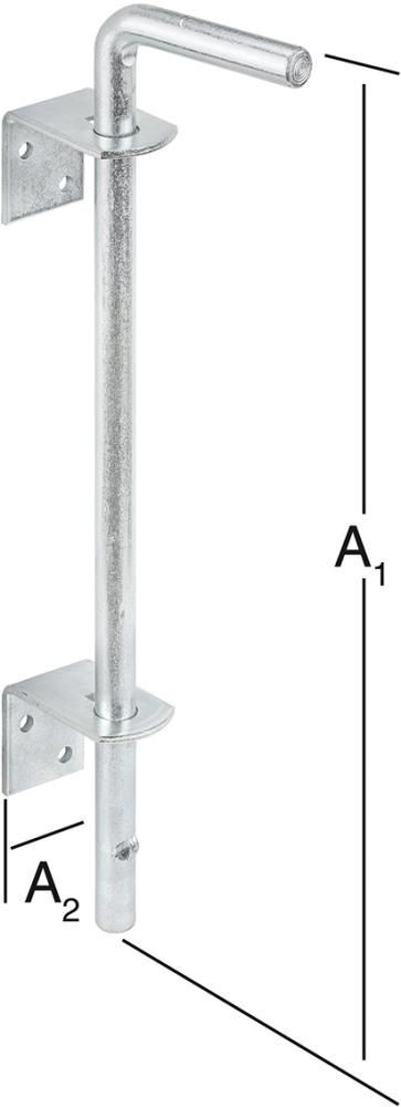 Vormann Bodenschieber 400x65 mm verzinkt Produktbild Vormann Bodenschieber 400x65 mm verzinkt