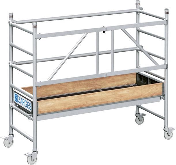 Zarges Klappgerüst PaxPower 1T Größe 1 Arbeitshöhe 2,55 m Produktbild Zarges Klappgerüst PaxPower 1T Größe 1 Arbeitshöhe 2,55 m