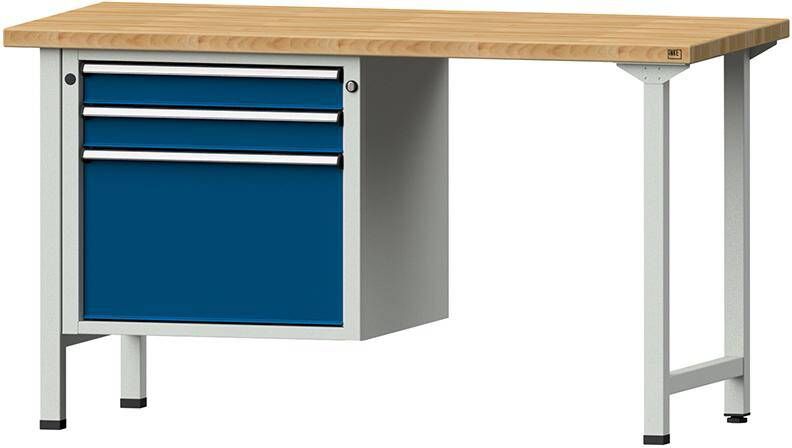 Produktbild Anke Werkbänke Kombiwerkbank V/T 1500 x 700 x 840 mm MODELL 702 V RAL 7035 / RAL 5010