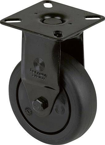 Produktbild BS Rollen Bockrolle A810.A85.075 75mm B 25mm 60 kg mit Anschraubplatte grau