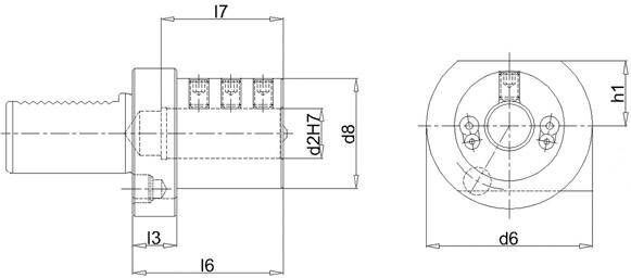 Produktbild Bohrstangenhalter VDI E2 40x06mm FORTIS bild 2