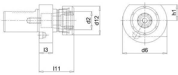 Produktbild Bohrstangenhalter VDI E4 40xER25 FORTIS bild 2