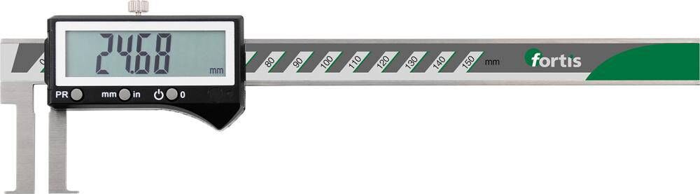 Produktbild Fortis Digital Innensicherungs Nutenmessschieber 22-150 mm Schnabellänge 30 mm