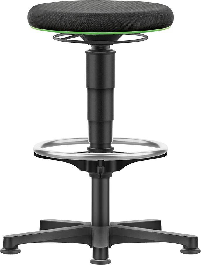 Produktbild Bimos Drehhocker Stoffsitz Sitzhöhe 530 - 750 mm mit Gleiter und Fußring