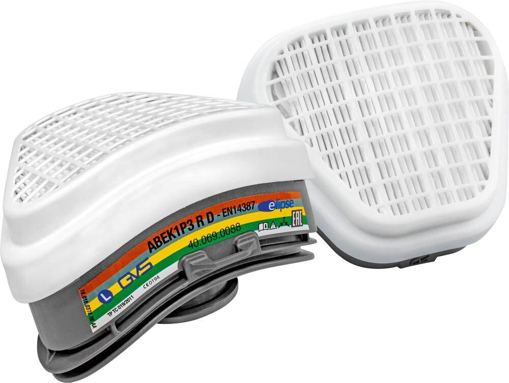 Produktbild GVS Ersatzfilter für Atemschutzmasken Elipse ABEK1-P3 RD