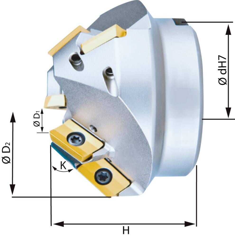 Produktbild Fortis Fasenfräser 15 Grad Durchmesser 35 mm IK für AP 1604