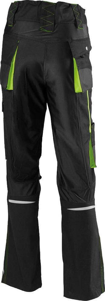 Produktbild Damen Arbeitshose 24 schwarz limegreen Größe 44  bild 2