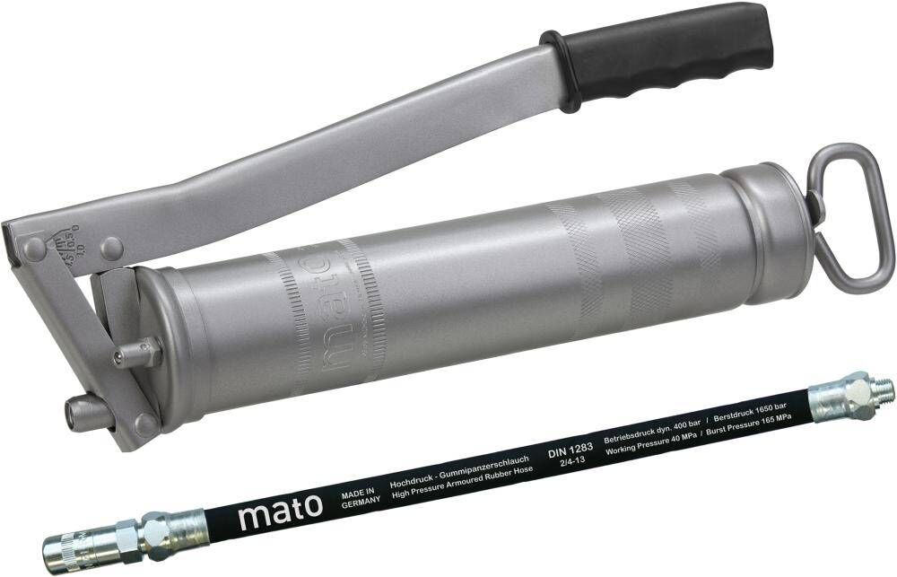 Produktbild MATO Ganzstahl Fettpresse E500 mit Schlauch M10x1