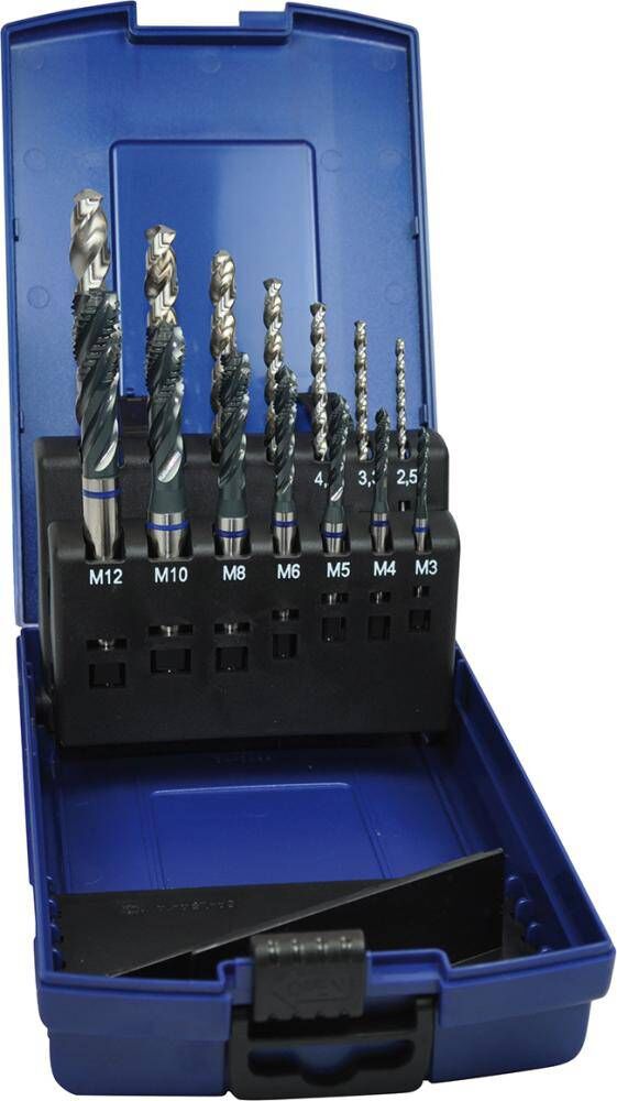 Produktbild FORUM Maschinengewindebohrer D371C HSSE Set KL M3-M12 vap VA 6H GL