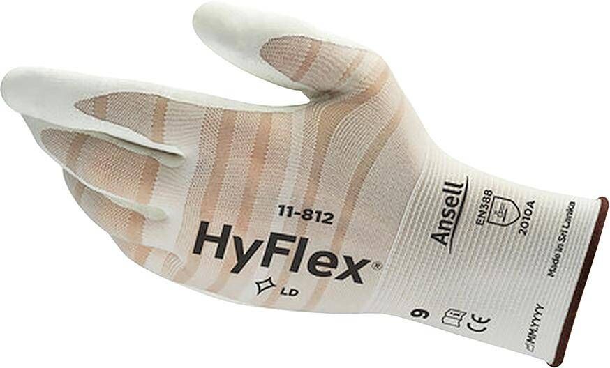 Produktbild Ansell Handschuh HyFlex 11-812 weiß Größe 7