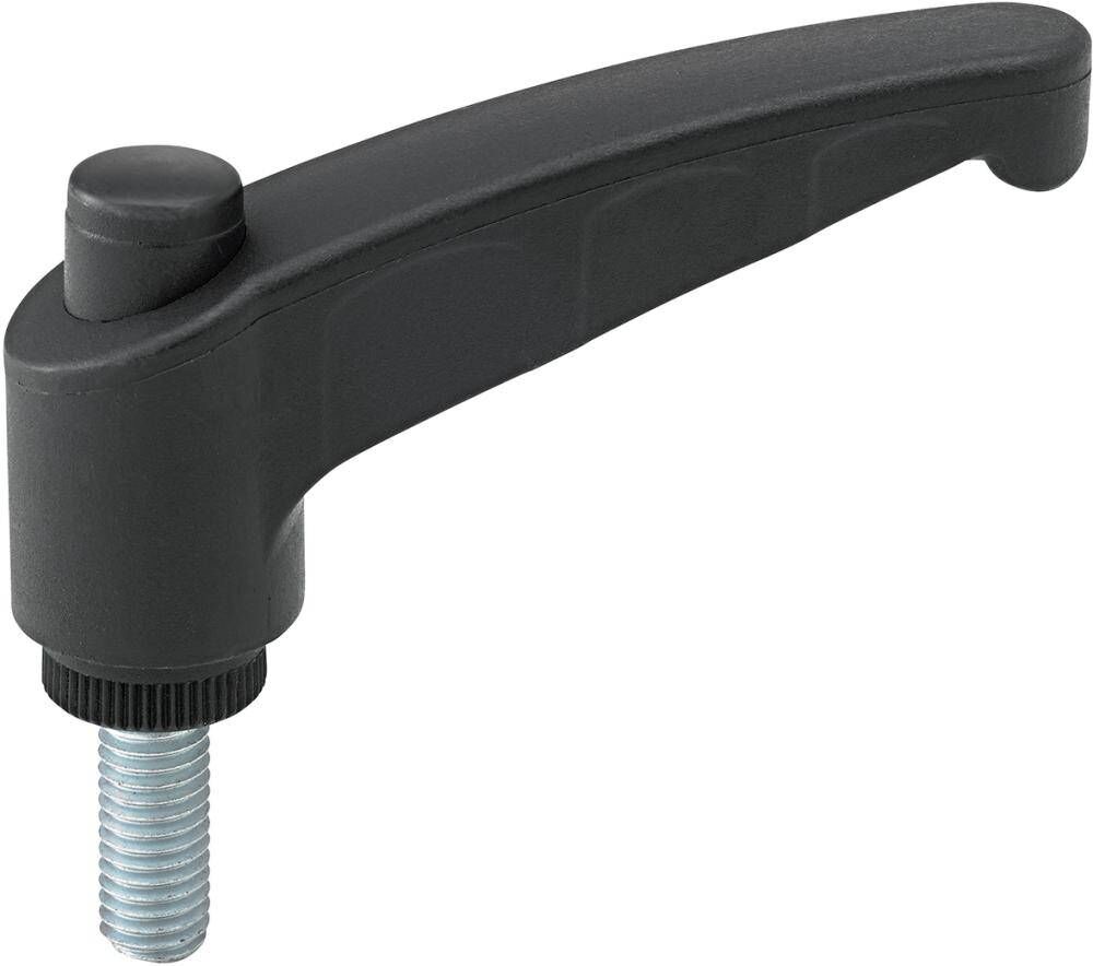 Produktbild Fortis Klemmhebel mit AG Thermoplast Größe 65 M 8x20 Inhalt 3 Stück