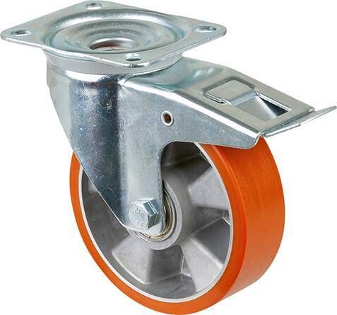 Produktbild BS Rollen Lenkrolle L420.B90 mit Totalfeststeller Rad 160 mm 300 kg Stahl verzinkt