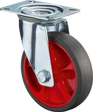 Produktbild BS Rollen Lenkrolle L400.B44.03 Rad Durchmesser 125 mm 120 kg Stahl verzinkt