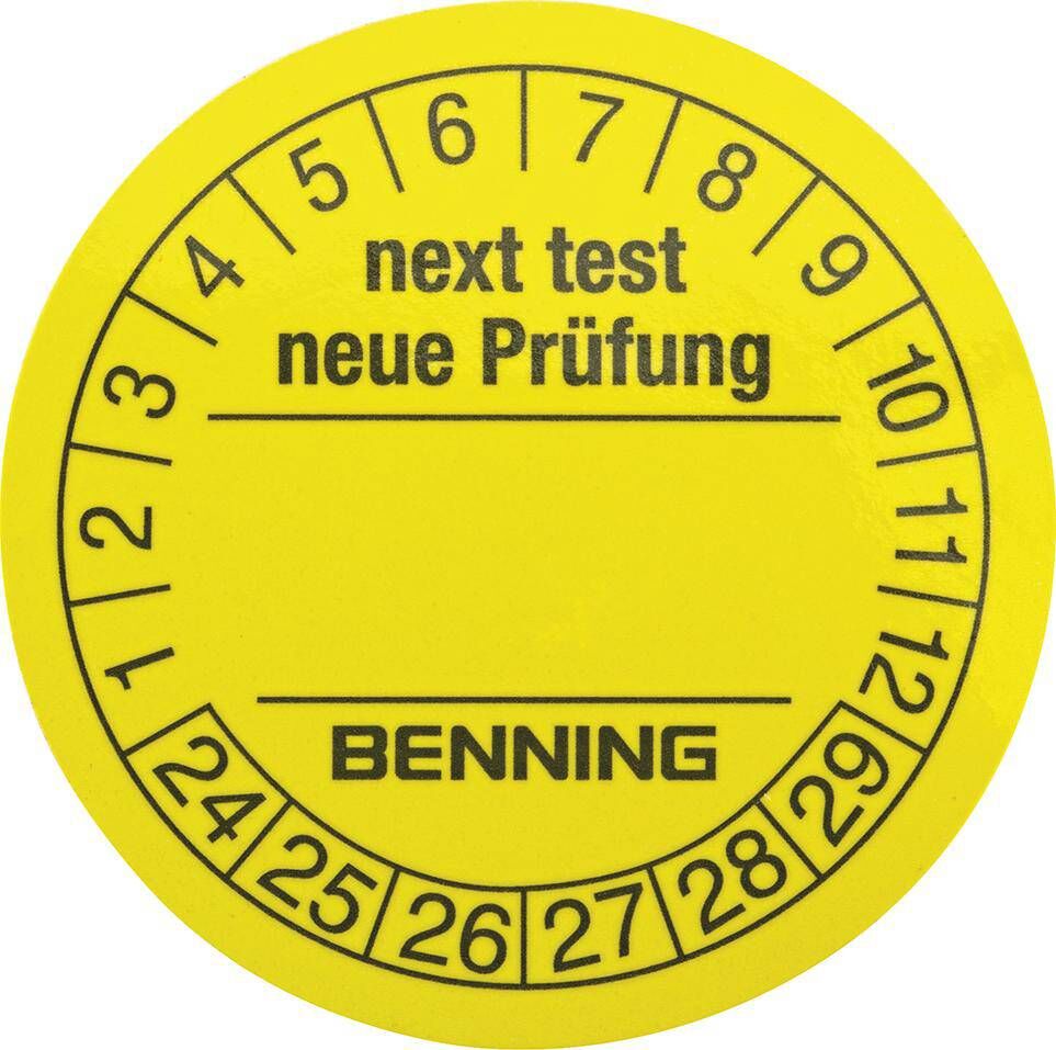 Produktbild Benning Prüfplakette