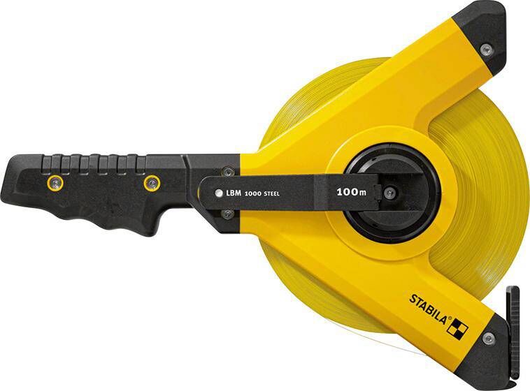 Produktbild Stabila Rahmenbandmaß Stahl 100 meter x 13 mm Maßanfang B