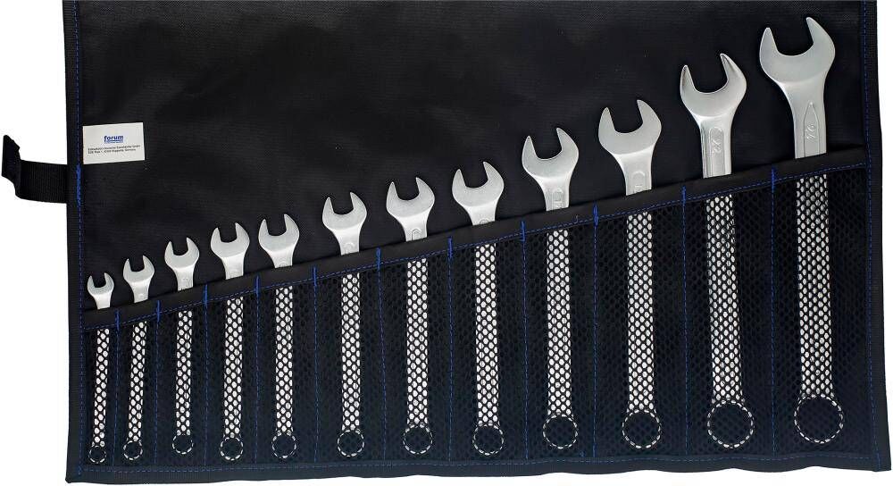 Produktbild FORUM Ringmaulschlüssel Satz DIN3113A 8-24 mm 12-teilig in Rolltasche