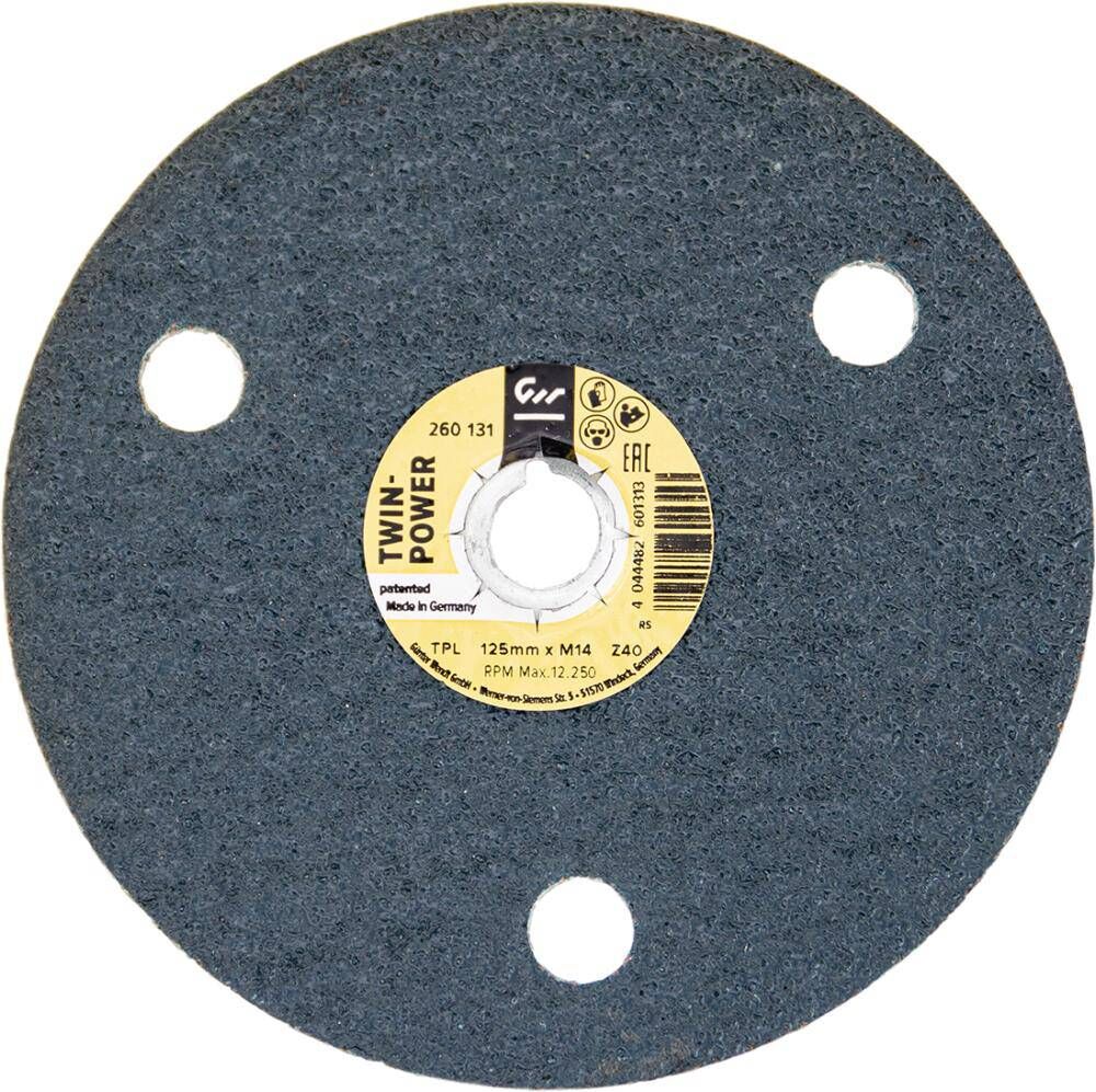 Produktbild Wenko Schleifscheibe Twinpower 125 x 3,5mm Zirkonkorund Korn 40