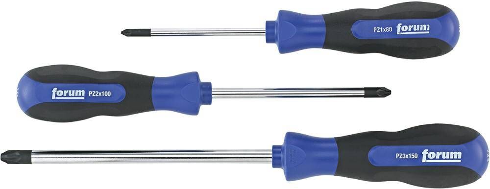 Produktbild FORUM Schraubendreher Satz rund PZ 3 teilig