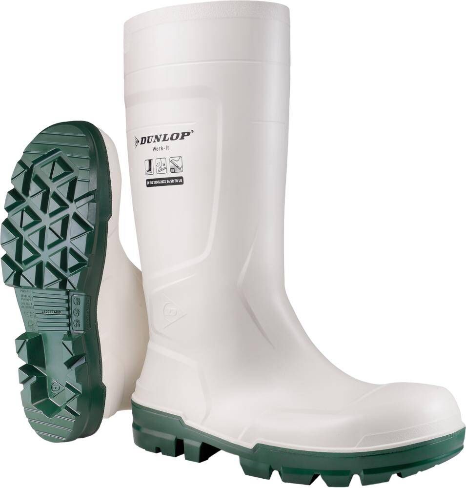 Produktbild Dunlop Stiefel WORK-IT Größe 38 WHITE PVC SR LO LG S4
