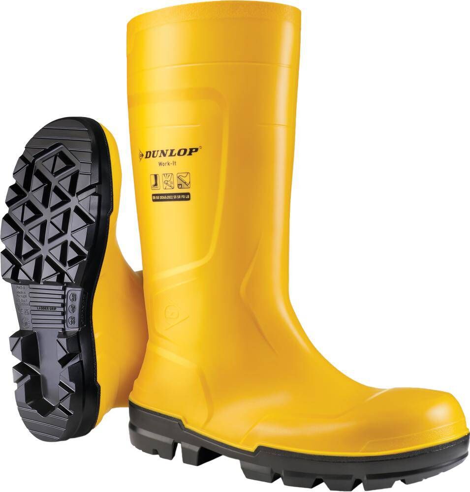 Produktbild Dunlop Stiefel WORK-IT Größe 50 YELLOW PVC SR LO LG S5
