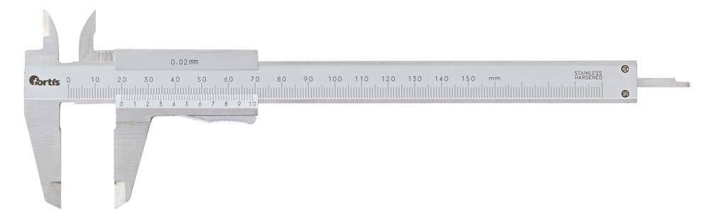 Produktbild Fortis Taschenmessschieber Momentfeststellung 150 mm Schnabellänge 40 mm