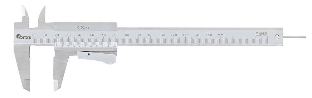 Produktbild Fortis Taschenmessschieber Momentfeststellung 150 mm Ablesung 0,02 mm