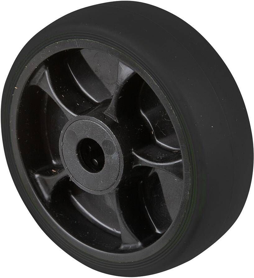 Produktbild BS Rollen Thermoplastischer Gummirad 100 mm schwarz 100 Kg
